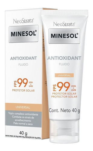 Neostrata Minesol Face Aox Universal Protetor Solar Fp99 40g