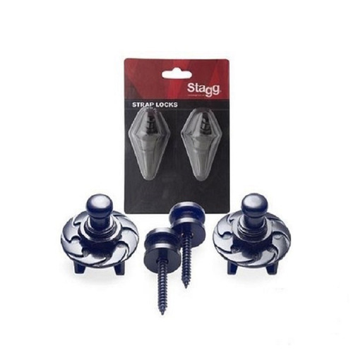Traba Correas Stagg Ssl1 Negros Strap Locks Excelente!!
