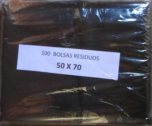 Bolsas De Residuos 50x70 Color Negro 