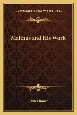 Libro Malthus And His Work - Bonar, James