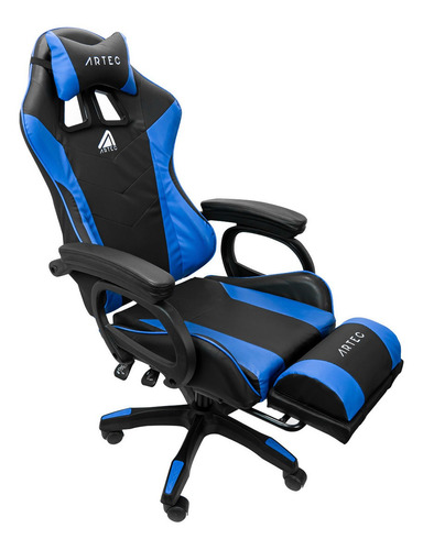 Silla Gamer Reclinable Reforzada Con Posa Pie Y Masajeador