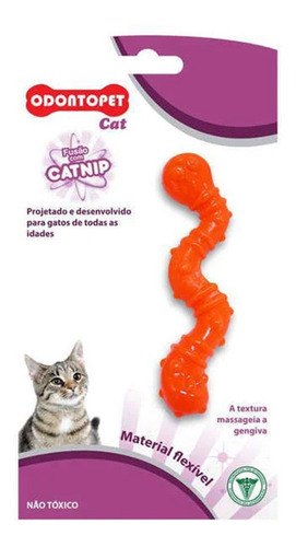 Brinquedo Para Gato Minhoca Catnip Odontopet Erva Do Gato