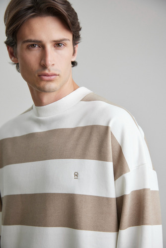 Buzo Oversize Rayado Fox Hombre