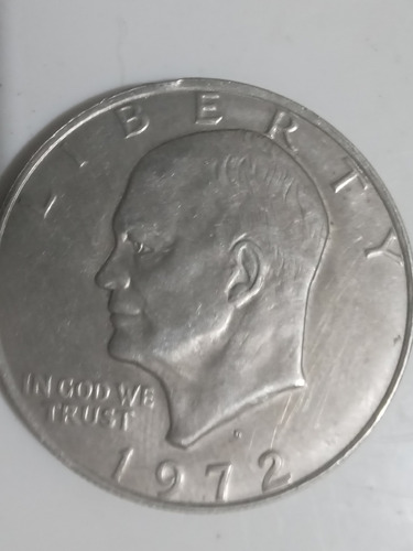 Moneda 1 Dolar Eisenhower 1972 Tipo 1. De Colección Escasa