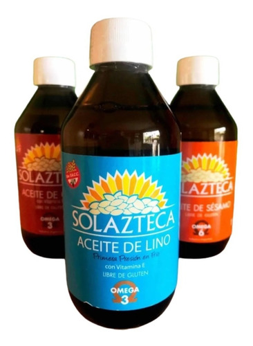 Aceite De Lino Sol Azteca X 250 Cc Sin Tacc Dw