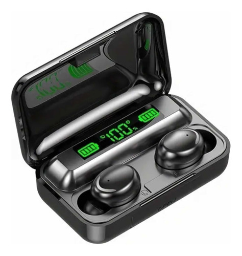 Audífonos In-ear Gamer Bluetooth F9-5 Negro Con Luz