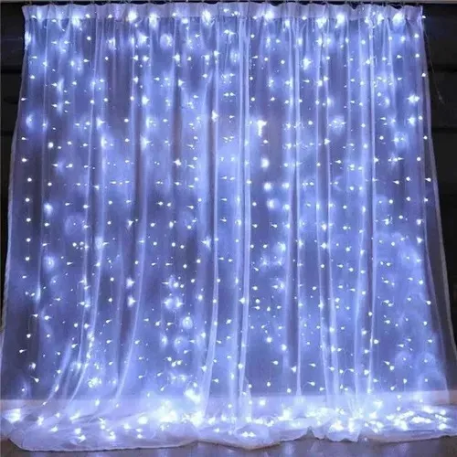 Cortina Led Cálida O Fria 3x3 300 Luces 220v 