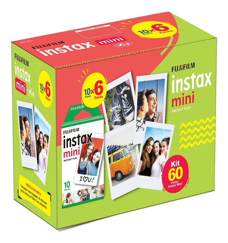 Filme Instax Mini Com 60 Fotos - Fujifilm Original