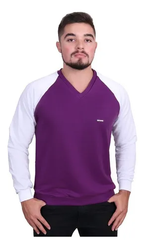 Sueter roxo store masculino
