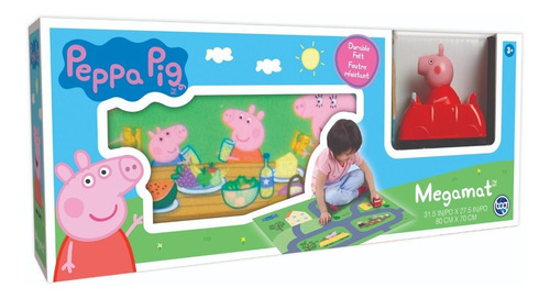 Alfombra Pista Auto Peppa Pig Juguete Autito