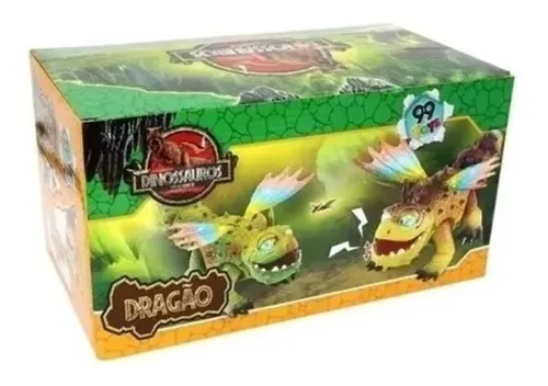 Dinossauro com Asas – Som / Luz / Movimento / Gira 360° – 34 cm x 20 cm –  Maior Loja de Brinquedos da Região