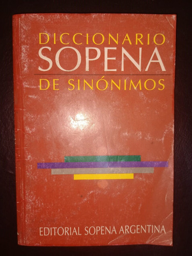 Libro Diccionario Sopena De Sinónimos