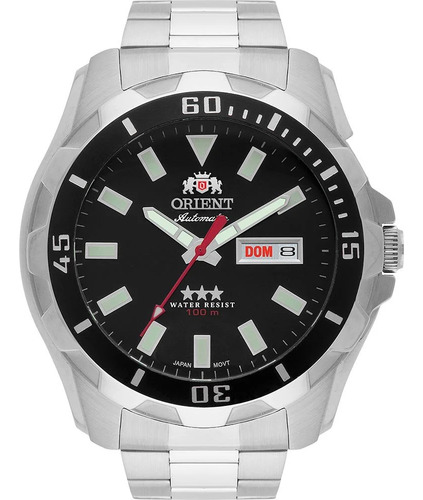 Relógio Orient Masculino Automático Três Estrelas 469ss078nhp1sx