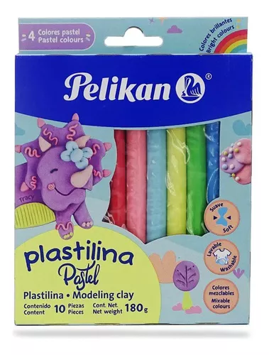 PLASTILINA PELIKAN C/10PZ NEON