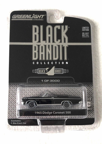 Greenlight Black Bandit 1965 Dodge Coronet 500