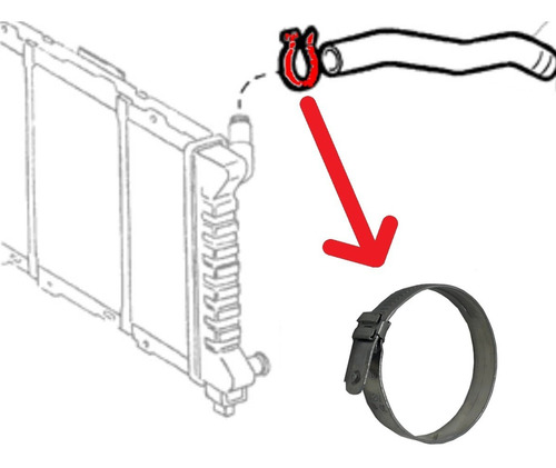 Abracadeira Original Fiat Uno 1985 A 2004 Mopar
