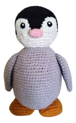 Pingüino Amigurumi (30 Cm) 