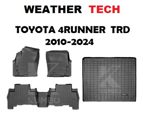 Alfombras Weather Tech Toyota 4runner Trd 2010-2024