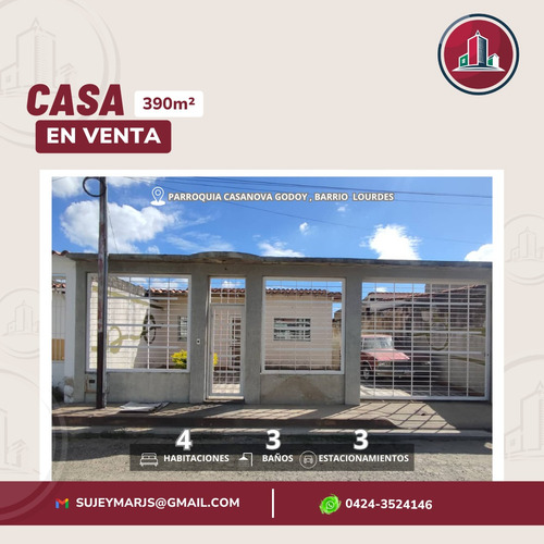 En Venta Casa Con Amplia Estructura Ubicada En La Parroquia Casanova Godoy, Sector Barrio Lourdes 03js