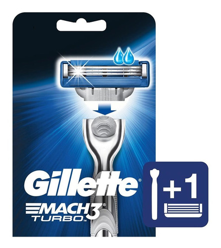 Gillette Mach3 Turbo Máquina Afeitar Recargable + Cartucho