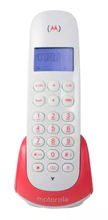 Telefone Motorola MOTO700 sem fio - cor branco/vermelho