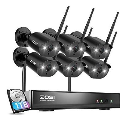 Zosi H.265+ 5mp Poe Home Security Camera System, 8 2js14