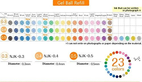 Zebra Sarasa Select Multi Pen Refill, 0.5mm 23 Color Re...