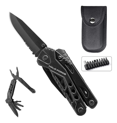 Pinzas Y Cuchillo Multiherramienta Halo Forge, 13 En 1, Mult