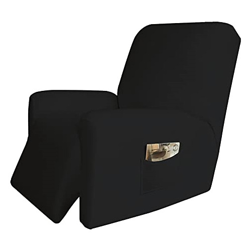 Funda De Sofá Ajustable, Lavable  (reclinable, Negro)