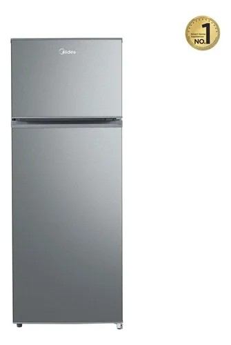 Refrigerador Top Mount Midea Low Frost 8 Pies Cúbicos Acero Inox