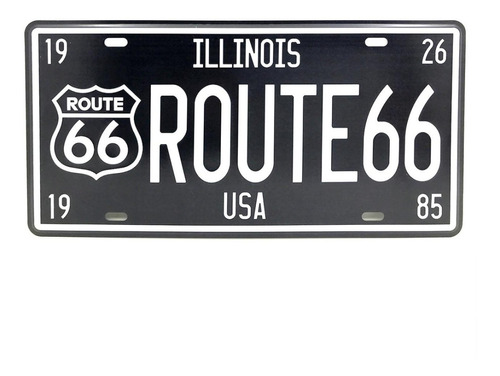 Chapa Retro Route 66 - Decoración - Universo Mágico