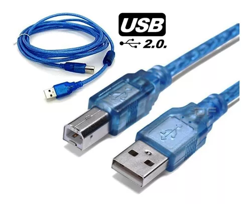 Cable Arduino USB Tipo B Largo