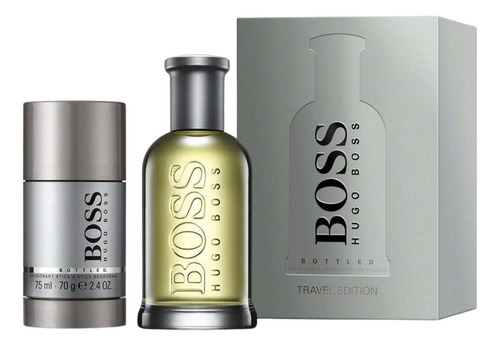 Set 2 Piezas Hugo Boss Boss Bottled Edt 100 Para Caballero