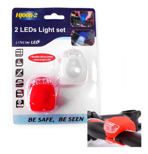 Luces Led Silicona Para Bici 