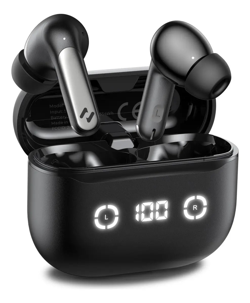 Fones De Ouvido Sem Fio Enc Havit Tw984 Nc01t Bluetooth 5.4 Preto