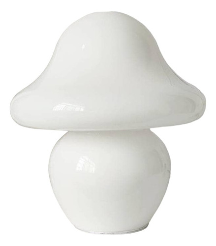 Lampara De Vidrio Para Mesa Usb Vintage Mushroom Multi Hogar