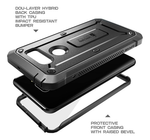 Imagen 2 de 8 de Case LG V35 Thinq LG G6 C/ Clip Protector Todo Terreno Armor