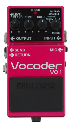 Pedal de efecto Boss Vocoder VO-1  rosa