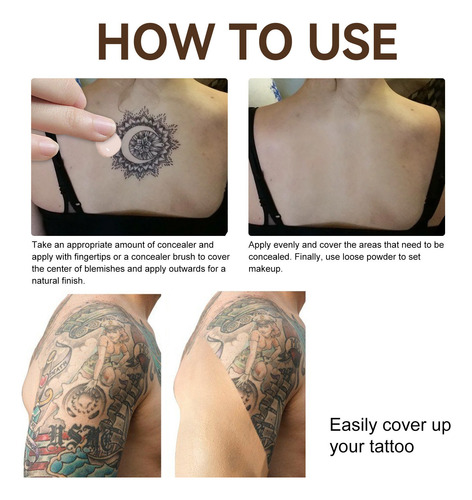 La Base De Maquillaje En U Oculta E Ilumina El Tatuaje C385