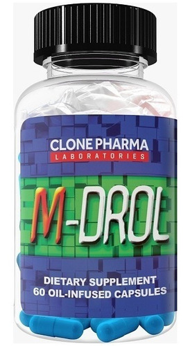 M-drol 60 Caps - 100% Original - Com Nf -  Clone Pharma