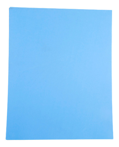 Foamy Liso Tamaño Cuadricarta 10 Pzas Selanusa Color Azul cielo