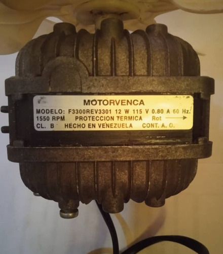 Motor Extractor De 12w 110v Motorvenca Usado 