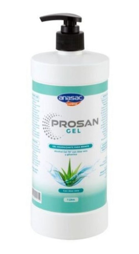 Sanitizante De Manos Alcohol Gel Aloe Vera Prosan 1lt Anasac