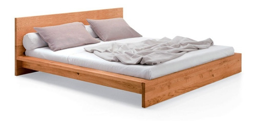 Base Cama Bristol King Size Maciza Cabecera - Madera Viva