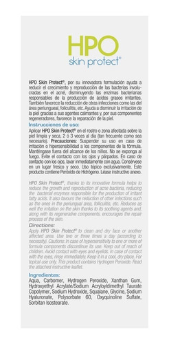 Imagen 2 de 6 de Hidrogel Antibacteriano Piel Grasa Tratamiento Acné Hpo 30ml