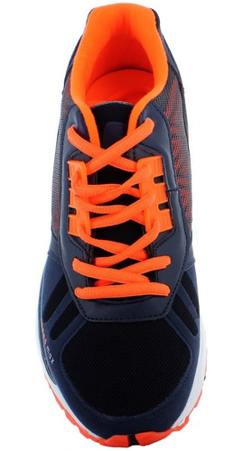 Imagen 3 de 6 de Pontiac Tenis Correr Marino/naranja/blanco Para Hombre 78771