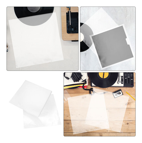 50 Unidades, Fundas Exteriores Para Discos De Vinilo Autoadh