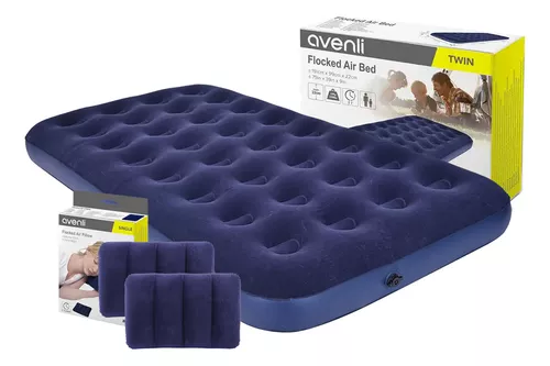 Almohada Inflable Afelpada Camping Avenli