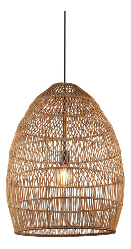 Lampara Colgante Tipo Rattan 68cm Nido Grande Chiaro