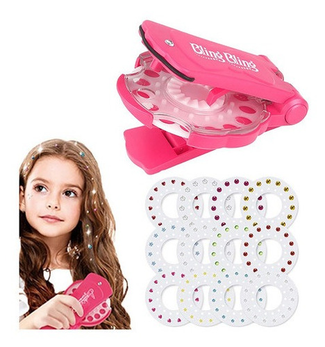 Kit 180 Gemas Bling Conjunto Luxo Toy Maquiagem Play Hair St